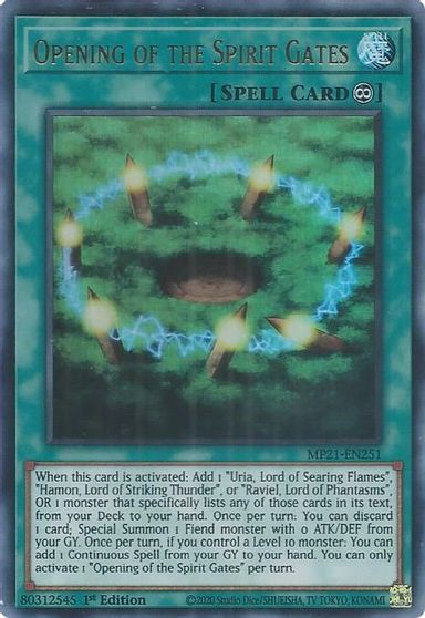 Opening of the Spirit Gates [MP21-EN251] Ultra Rare | Enigma On Main