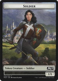 Soldier // Dinosaur Double-Sided Token [Game Night 2019 Tokens] | Enigma On Main