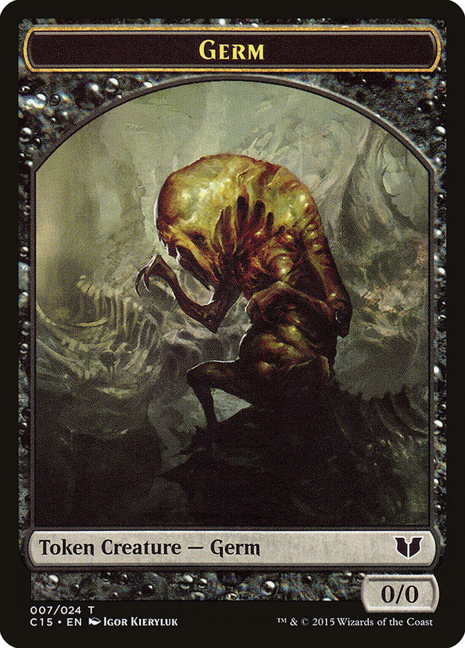 Frog Lizard // Germ Double-Sided Token [Commander 2015 Tokens] | Enigma On Main