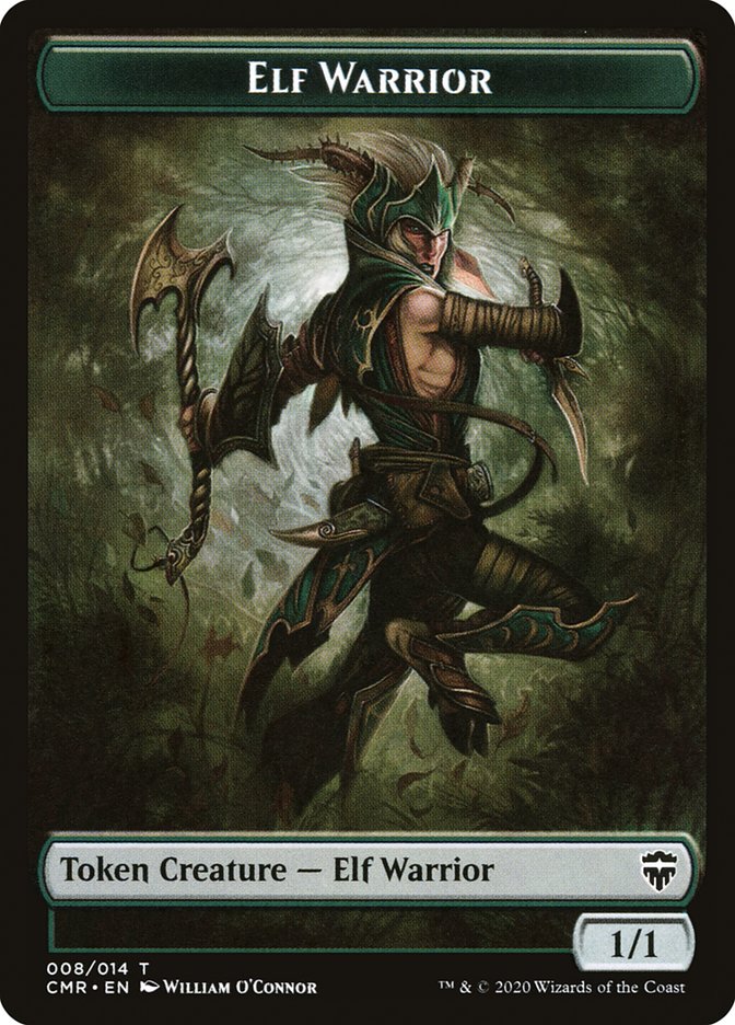 Elf Warrior // Rock Token [Commander Legends Tokens] | Enigma On Main