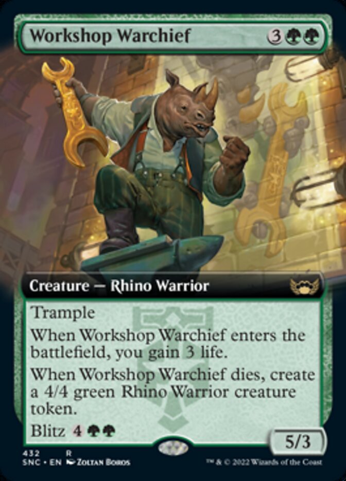 Workshop Warchief (Extended Art) [Streets of New Capenna] | Enigma On Main