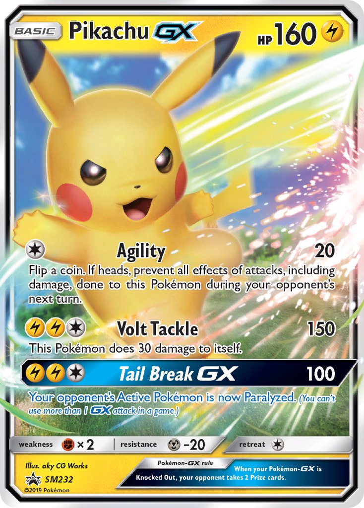 Pikachu GX (SM232) [Sun & Moon: Black Star Promos] | Enigma On Main