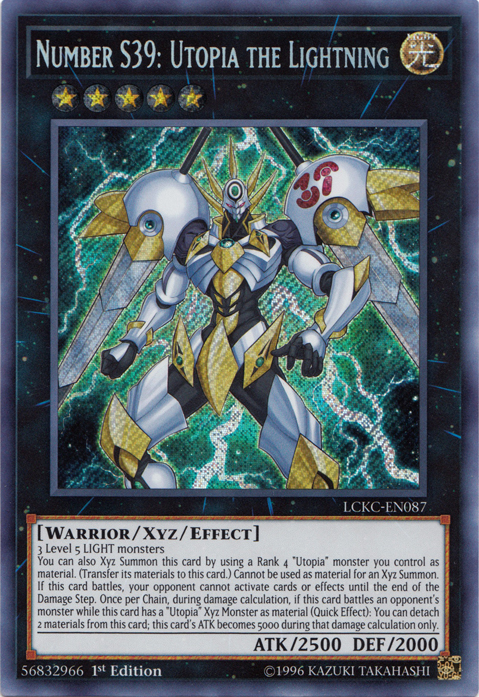 Number S39: Utopia the Lightning [LCKC-EN087] Secret Rare | Enigma On Main