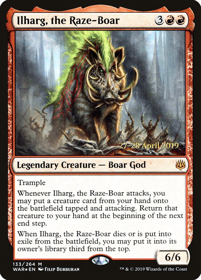 Ilharg, the Raze-Boar  [War of the Spark Prerelease Promos] | Enigma On Main