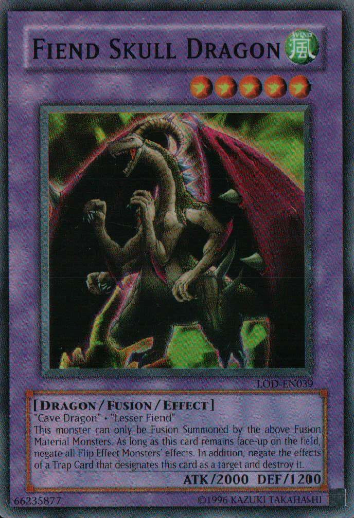 Fiend Skull Dragon [LOD-EN039] Super Rare | Enigma On Main