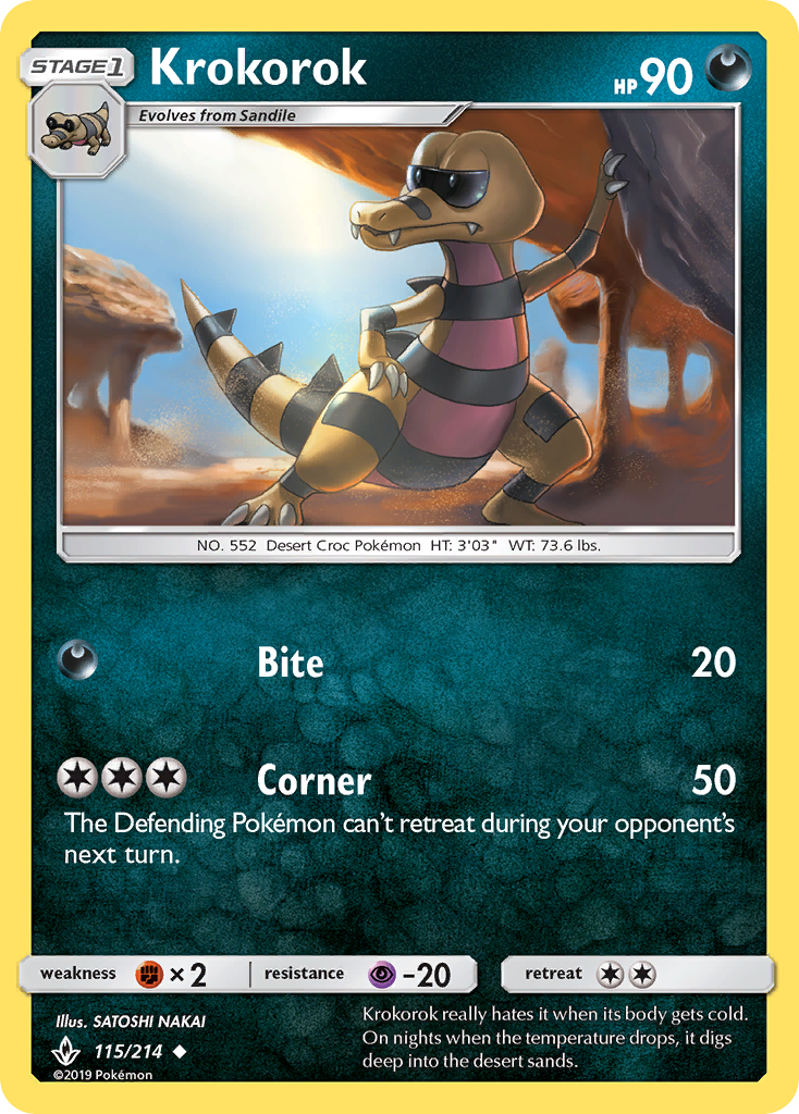 Krokorok (115/214) [Sun & Moon: Unbroken Bonds] | Enigma On Main