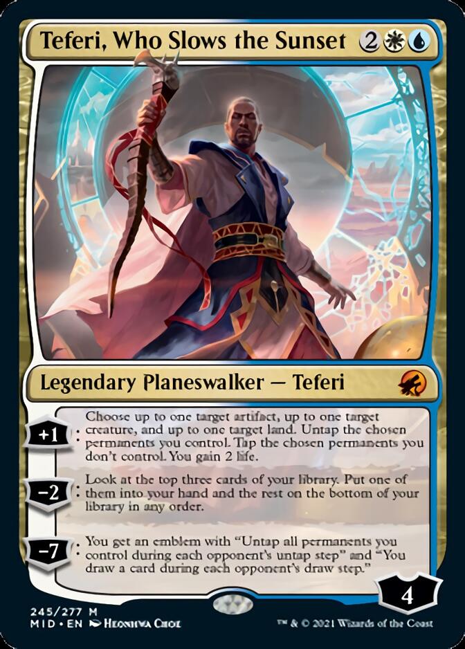 Teferi, Who Slows the Sunset [Innistrad: Midnight Hunt] | Enigma On Main