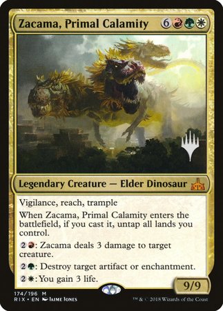 Zacama, Primal Calamity [Rivals of Ixalan Promos] | Enigma On Main