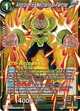 Android 16, Going All Out (BT13-112) [Supreme Rivalry Prerelease Promos] | Enigma On Main