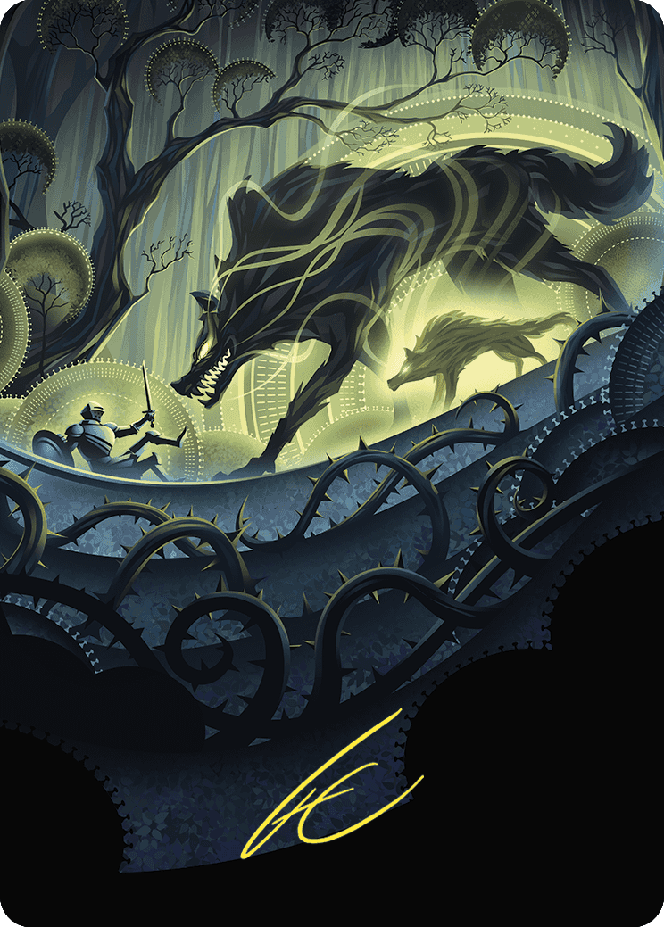 Unnatural Growth Art Card (Gold-Stamped Signature) [Wilds of Eldraine Art Series] | Enigma On Main