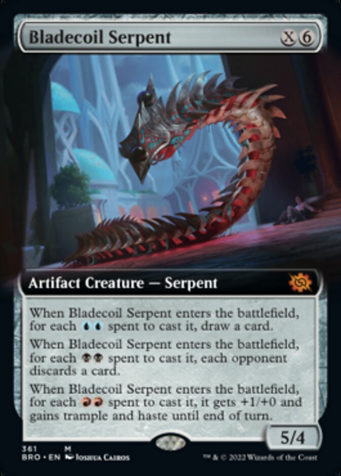 Bladecoil Serpent (Extended Art) [The Brothers' War] | Enigma On Main