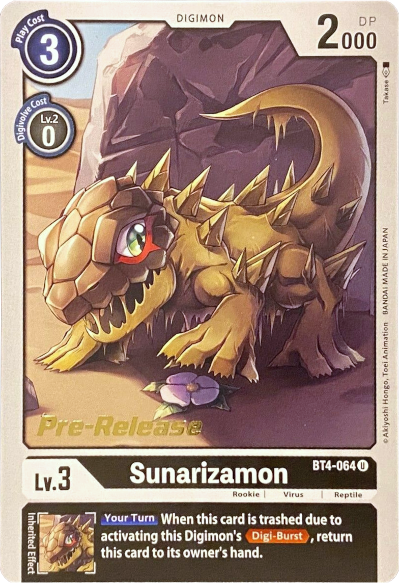 Sunarizamon [BT4-064] [Great Legend Pre-Release Promos] | Enigma On Main