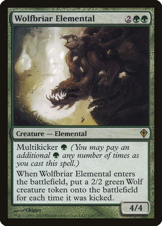 Wolfbriar Elemental [Worldwake] | Enigma On Main