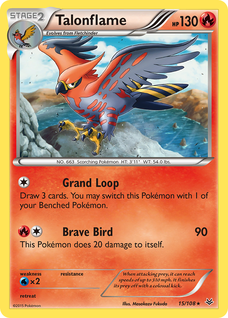 Talonflame (15/108) [XY: Roaring Skies] | Enigma On Main