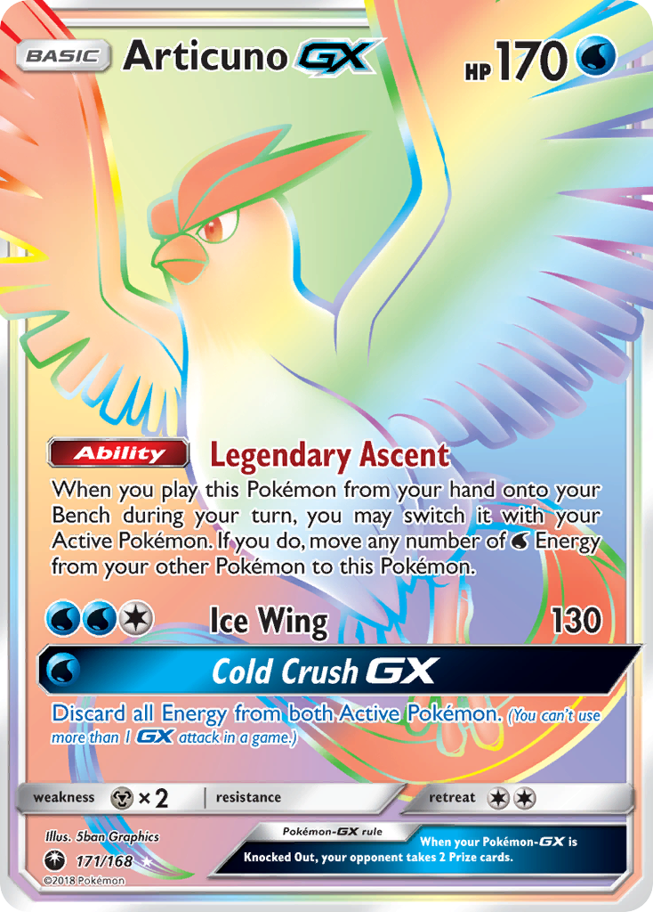 Articuno GX (171/168) [Sun & Moon: Celestial Storm] | Enigma On Main