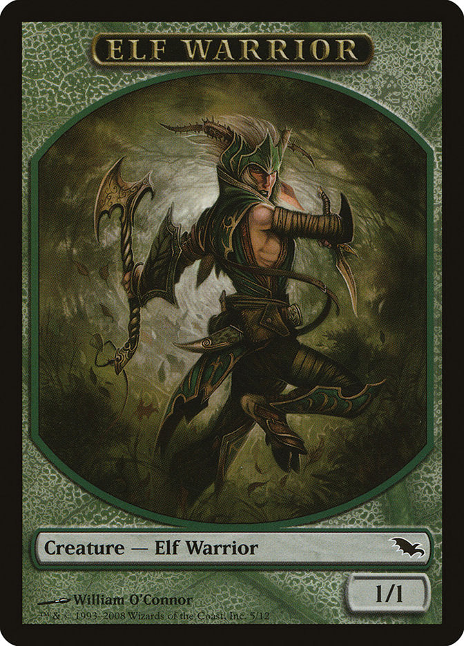 Elf Warrior (5/12) [Shadowmoor Tokens] | Enigma On Main