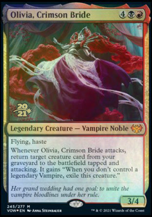 Olivia, Crimson Bride [Innistrad: Crimson Vow Prerelease Promos] | Enigma On Main