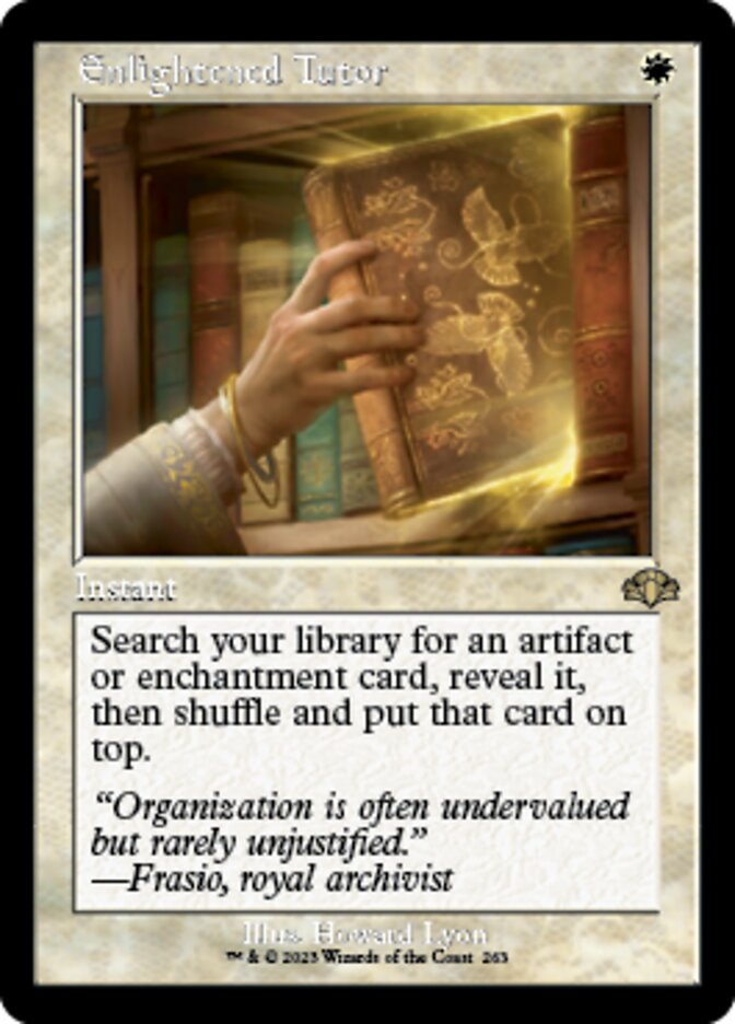 Enlightened Tutor (Retro) [Dominaria Remastered] | Enigma On Main