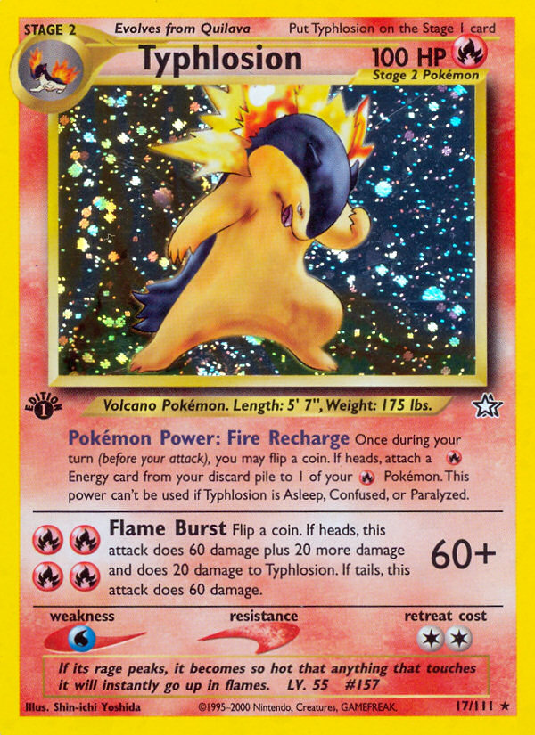 Typhlosion (17/111) [Neo Genesis 1st Edition] | Enigma On Main