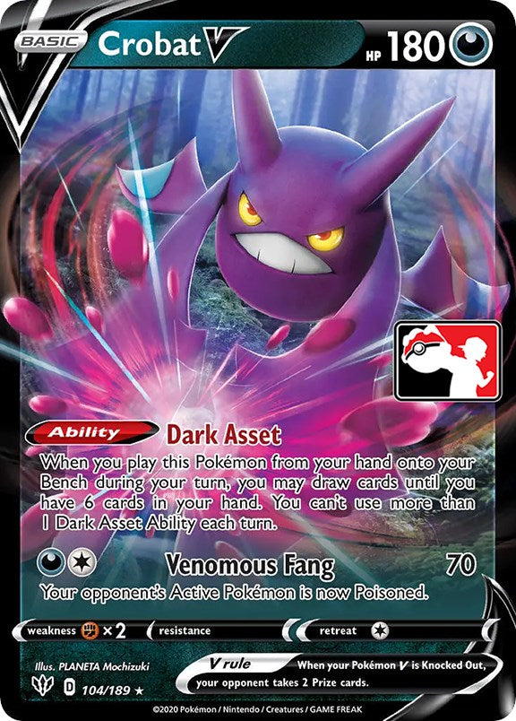 Crobat V (104/189) [Prize Pack Series One] | Enigma On Main