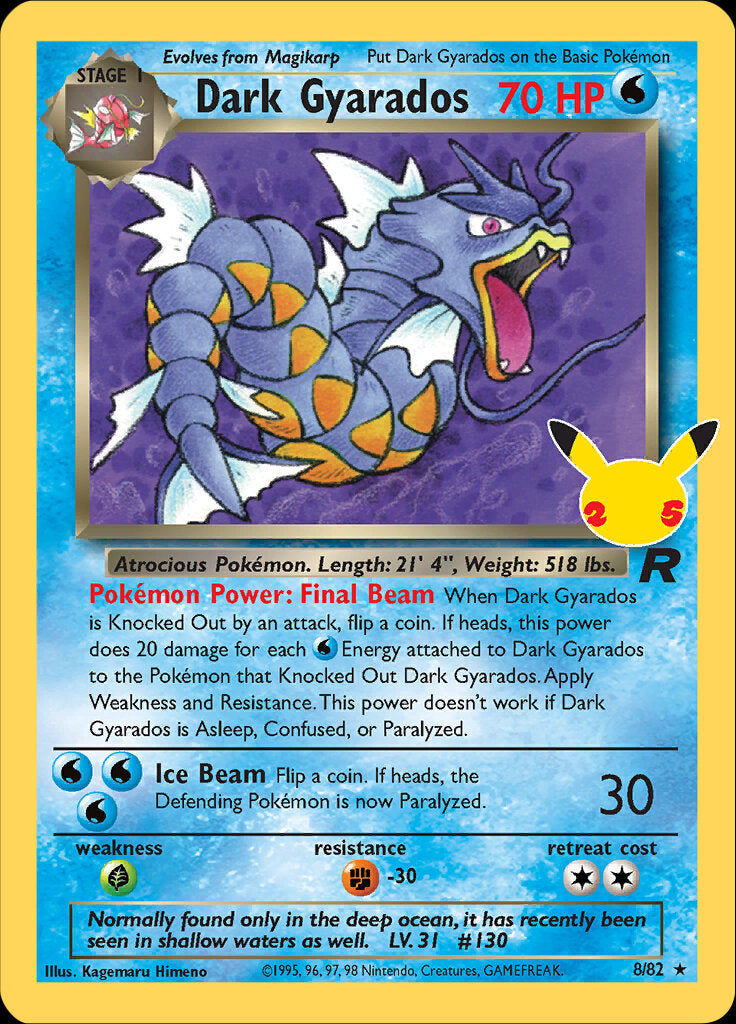 Dark Gyarados (8/82) [Celebrations: 25th Anniversary - Classic Collection] | Enigma On Main