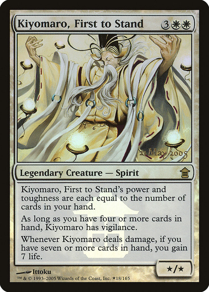 Kiyomaro, First to Stand [Saviors of Kamigawa Promos] | Enigma On Main