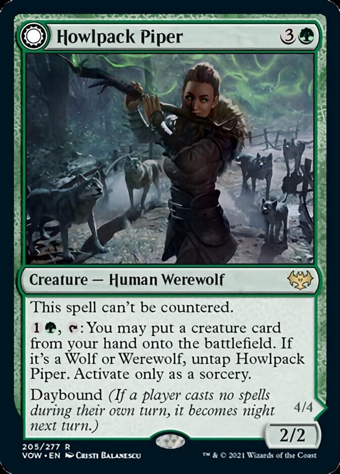 Howlpack Piper // Wildsong Howler [Innistrad: Crimson Vow] | Enigma On Main
