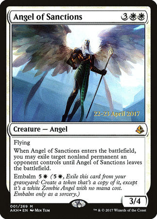 Angel of Sanctions [Amonkhet Promos] | Enigma On Main