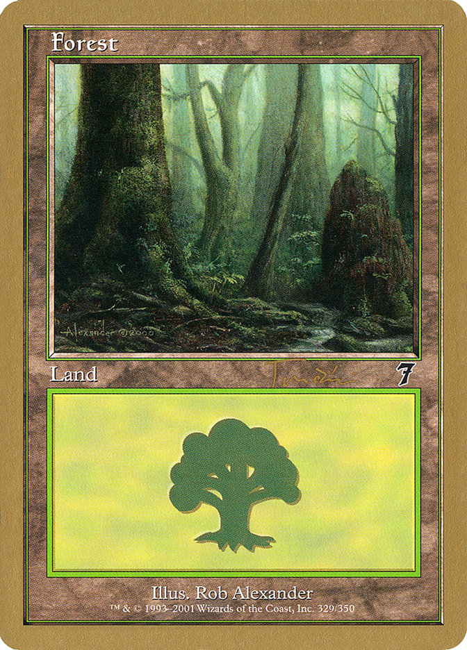 Forest (jt329) (Jan Tomcani) [World Championship Decks 2001] | Enigma On Main