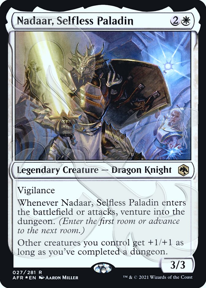 Nadaar, Selfless Paladin (Ampersand Promo) [Dungeons & Dragons: Adventures in the Forgotten Realms Promos] | Enigma On Main