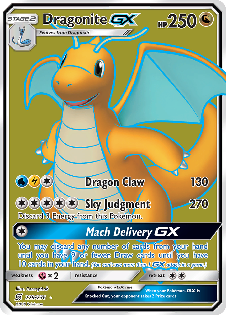 Dragonite GX (229/236) [Sun & Moon: Unified Minds] | Enigma On Main