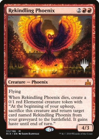 Rekindling Phoenix [Rivals of Ixalan Promos] | Enigma On Main