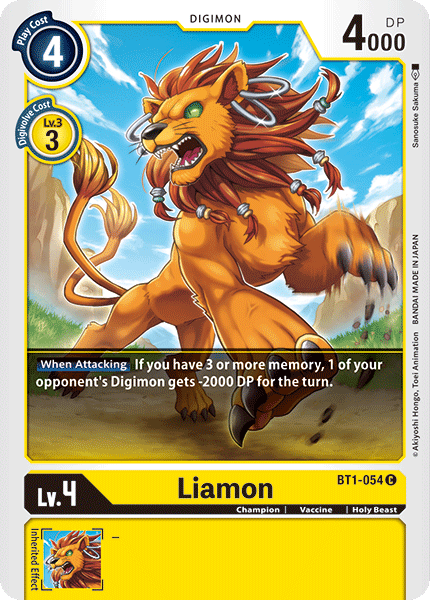 Liamon [BT1-054] [Release Special Booster Ver.1.0] | Enigma On Main