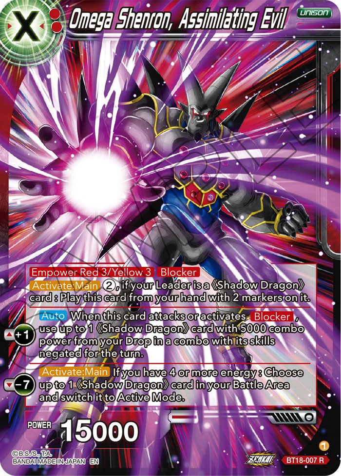 Omega Shenron, Assembling Evil (BT18-007) [Dawn of the Z-Legends] | Enigma On Main