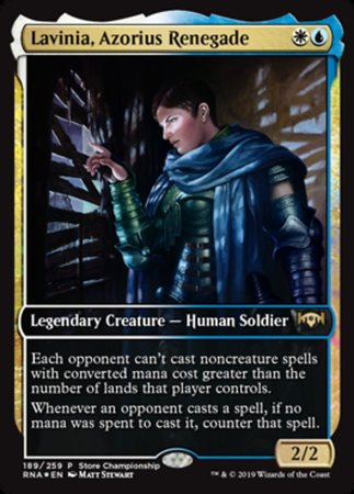 Lavinia, Azorius Renegade [Ravnica Allegiance Promos] | Enigma On Main