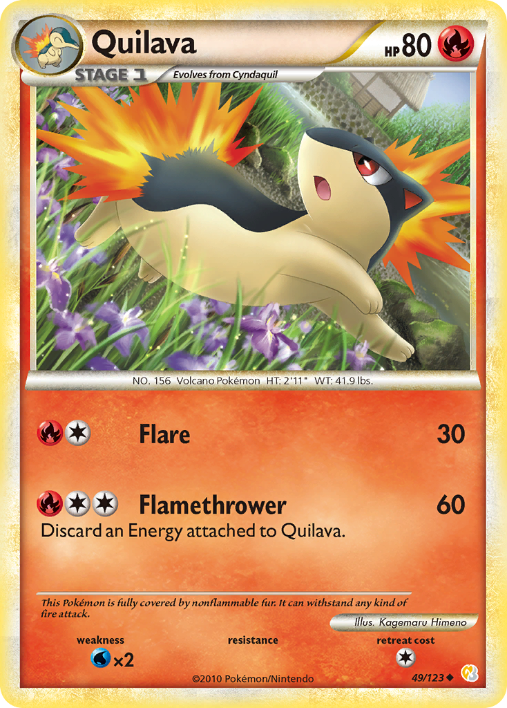 Quilava (49/123) [HeartGold & SoulSilver: Base Set] | Enigma On Main