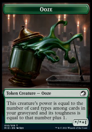 Ooze Token [Innistrad: Midnight Hunt Tokens] | Enigma On Main