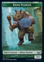 Treasure (013) // Rhino Warrior Double-sided Token [Streets of New Capenna Tokens] | Enigma On Main