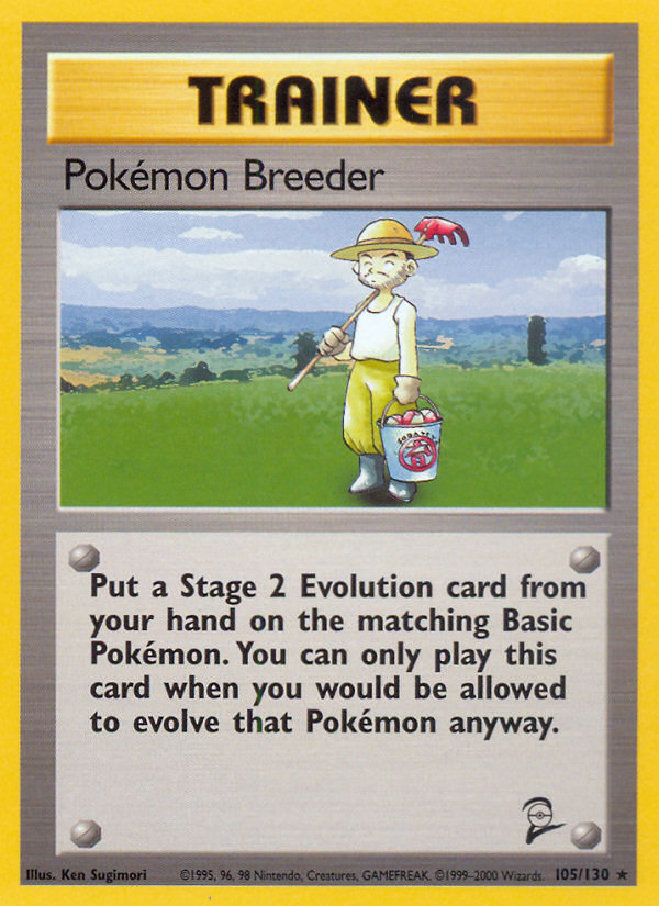 Pokemon Breeder (105/130) [Base Set 2] | Enigma On Main