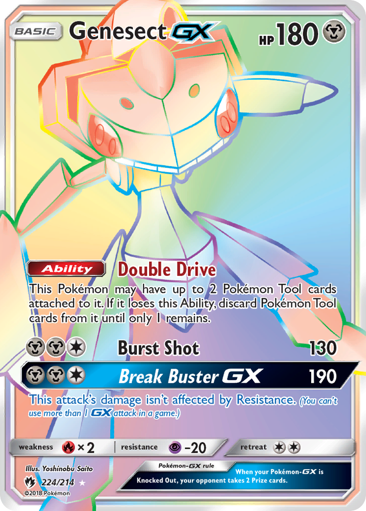 Genesect GX (224/214) [Sun & Moon: Lost Thunder] | Enigma On Main