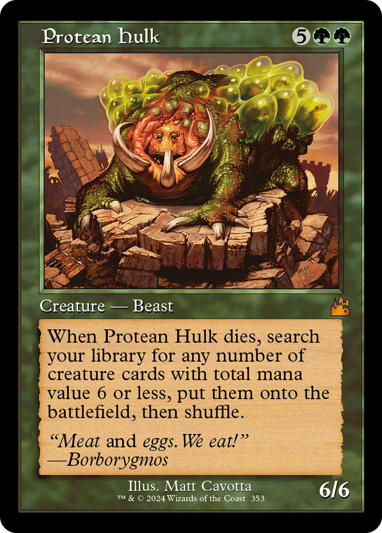 Protean Hulk (Retro Frame) [Ravnica Remastered] | Enigma On Main