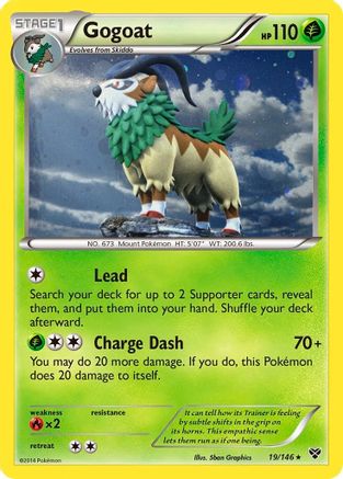 Gogoat (19/146) (Cosmos Holo) [XY: Base Set] | Enigma On Main