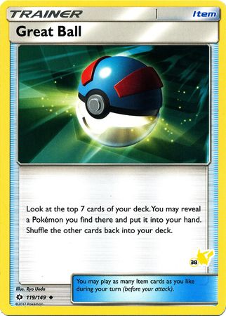 Great Ball (119/149) (Pikachu Stamp #38) [Battle Academy 2020] | Enigma On Main