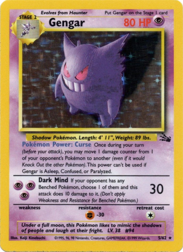 Gengar (5/62) [Fossil Unlimited] | Enigma On Main