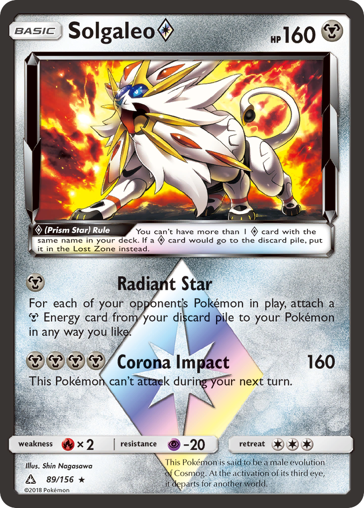 Solgaleo (89/156) (Prism Star) [Sun & Moon: Ultra Prism] | Enigma On Main