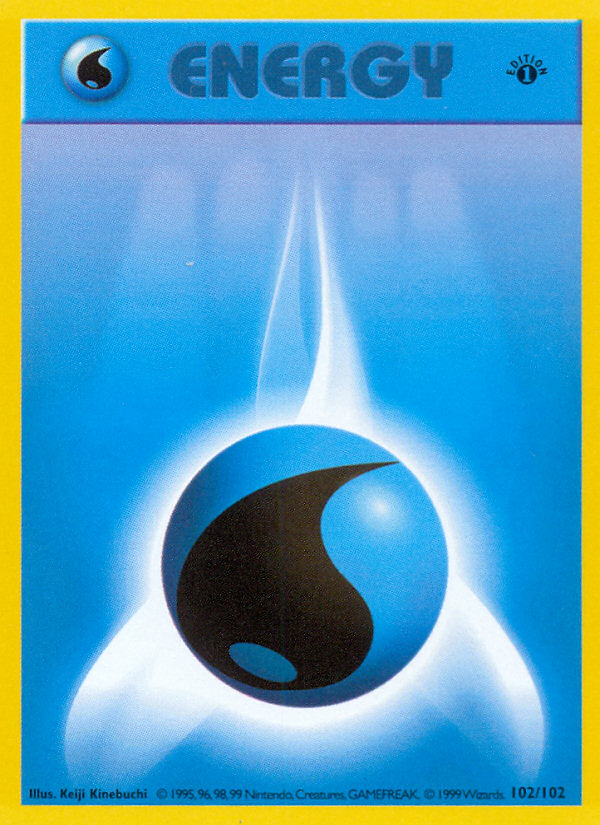 Water Energy (102/102) (Shadowless) [Base Set 1st Edition] | Enigma On Main