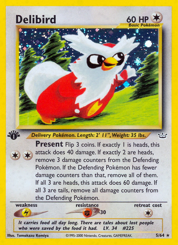 Delibird (5/64) [Neo Revelation 1st Edition] | Enigma On Main