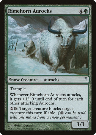 Rimehorn Aurochs [Coldsnap] | Enigma On Main