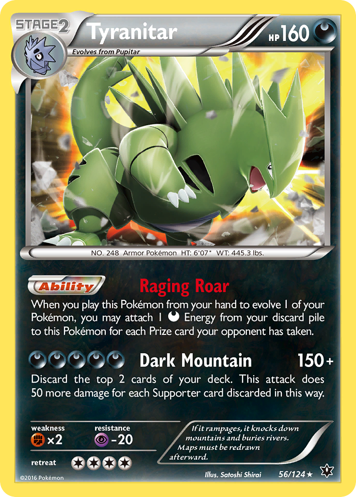 Tyranitar (56/124) [XY: Fates Collide] | Enigma On Main