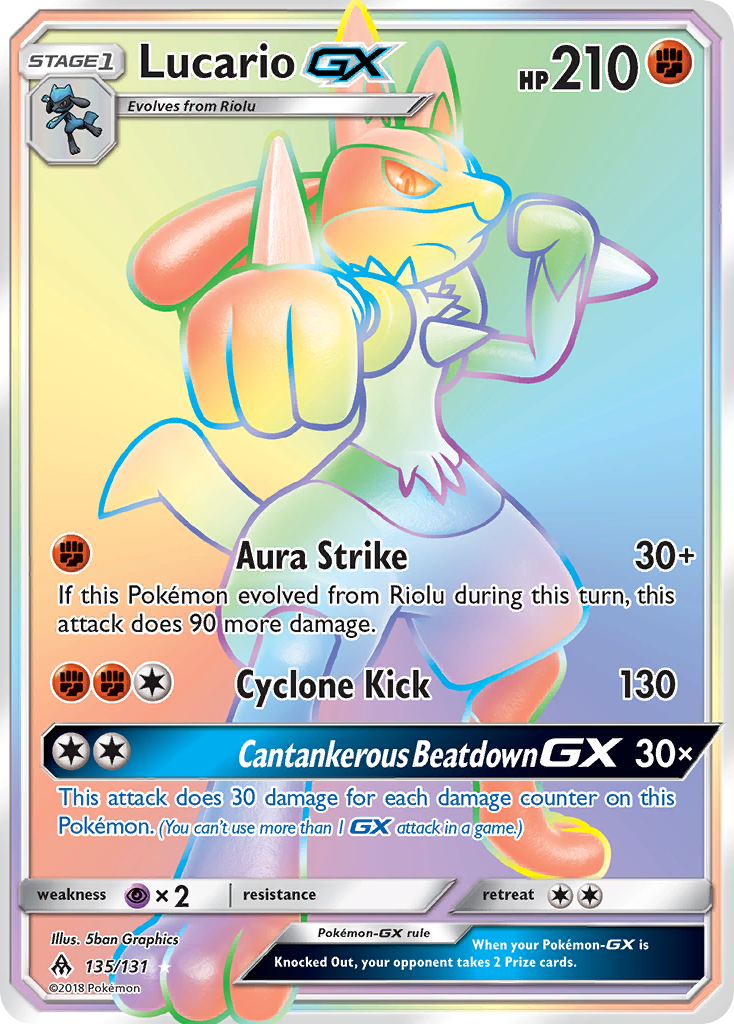 Lucario GX (135/131) [Sun & Moon: Forbidden Light] | Enigma On Main